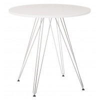 OSP Home Furnishings EFLT-11 Dinette Table in White Finish